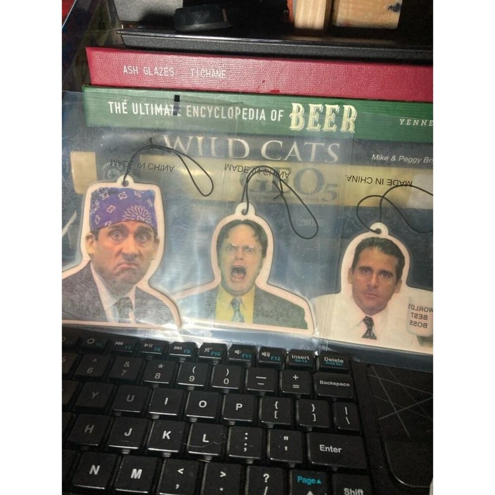 Set of three the office car air fresheners set